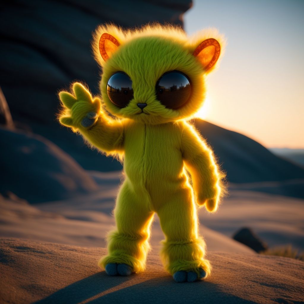 00014-1582462001 cute adorable alien monster wearing smooth woolen catsuit with paws and gloves detailed 4k cinematic realistic.jpg